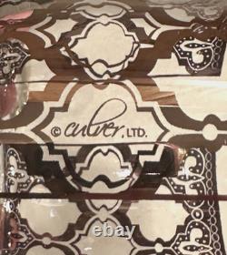NEW 6 Vintage CULVER GLASS 22K Gold Accent Double Old-Fashioned Lowball Tumblers