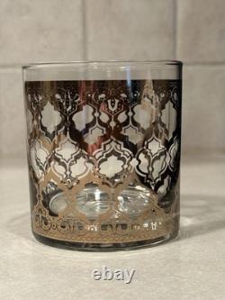 NEW 6 Vintage CULVER GLASS 22K Gold Accent Double Old-Fashioned Lowball Tumblers