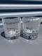NEW CHRISTOFLE CRYSTAL IRIANA DOUBLE OLD FASHIONED PAIR New No Box 3 5/8