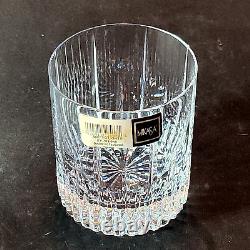 NEW MIKASA ARCTIC LIGHTS DBL OLD FASHIONED GLASSES, Cut Crystal, 3 7/8, 2PCS