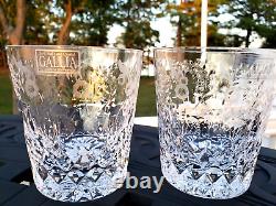 NEW Rogaska GALLIA Double Old Fashioned DOFs SET /2- Crystal Glasses Slovenia
