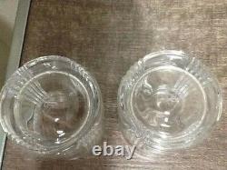 NEW SET OF 2 RALPH LAUREN Lead Crystal GLEN PLAID DOUBLE OLD FASHIONED GLASSES