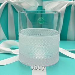 NEW Tiffany & Co. Diamond Point Lead Crystal Glass Double Old Fashioned 4