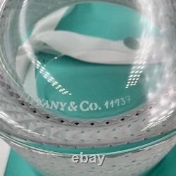 NEW Tiffany & Co. Diamond Point Lead Crystal Glass Double Old Fashioned 4