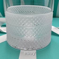 NEW Tiffany & Co. Diamond Point Lead Crystal Glass Double Old Fashioned 4