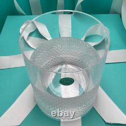 NEW Tiffany & Co. Diamond Point Lead Crystal Glass Double Old Fashioned 4