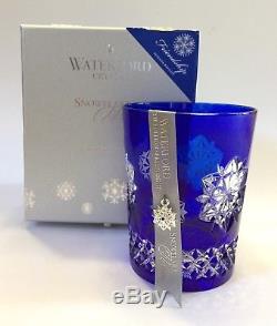 NEW Waterford 2017 Cobalt Snowflake Wishes Friendship Double Old Fashioned