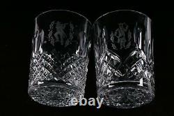 NEW Waterford Crystal 12 DAYS OF CHRISTMAS Double Old Fashioned Glasses