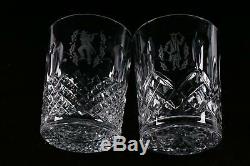 NEW Waterford Crystal 12 DAYS OF CHRISTMAS Double Old Fashioned Glasses