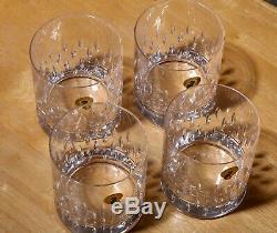 NEW Waterford Crystal Enis Double Old Fashioned Glasses 4 Tall Set of Four