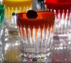 NEW Waterford Crystal FIREWORK (2025) Set of 2 Orange DOF Tumblers 4 New Tags