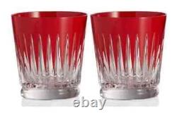 NEW Waterford Crystal FIREWORK (2025) Set of 2 Red DOF Tumblers 4 New Tags