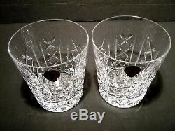 NEW Waterford Crystal GLENGARRIFF (1973-) Set 2 Double Old Fashioned (DOF) 4