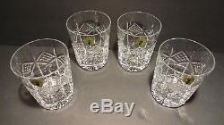 NEW Waterford Crystal GRAINNE Set of 4 Double Old Fashioned 4 3/8