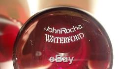 NEW Waterford Crystal JOHN ROCHA Red Cut Double Old Fashioned Tumbler 4 1/2