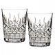 NEW Waterford Crystal LISMORE Set of FOUR (4) Double Old Fashioned DOF Glasses