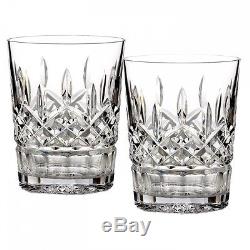 NEW Waterford Crystal LISMORE Set of FOUR (4) Double Old Fashioned DOF Glasses