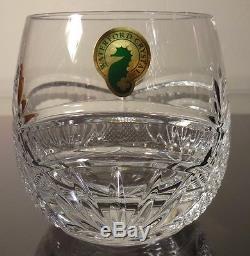 NEW Waterford Crystal SEAHORSE NOUVEAU (2017) 4 Double Old Fashioned 3 1/4 NIB