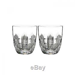 NEW Waterford DUNGARVAN Set of FOUR (4) Double Old Fashioned DOF Glasses