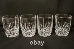 NEW Waterford MARQUIS Brookside DOUBLE OLD FASHIONED Glasses SET of 4 NOS Mint