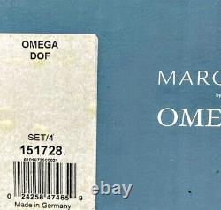 NEW Waterford MARQUIS Omega DOUBLE OLD FASHIONED Glasses SET of 4 NOS Mint