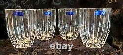 NEW Waterford Marquis OMEGA Double Old Fashioned Crystal Glasses Set of 4 in box