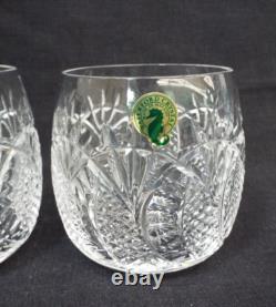 NEW Waterford SEAHORSE Cut Crystal Double Old Fashioned Tumbler Glass Set Box