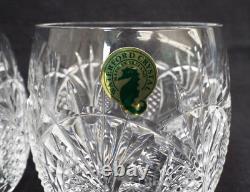 NEW Waterford SEAHORSE Cut Crystal Double Old Fashioned Tumbler Glass Set Box