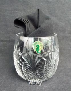 NEW Waterford SEAHORSE Cut Crystal Double Old Fashioned Tumbler Glass Set Box