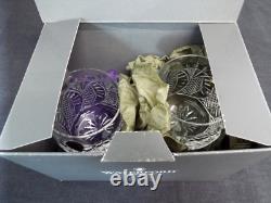 NEW Waterford SEAHORSE Cut Crystal Double Old Fashioned Tumbler Glass Set Box