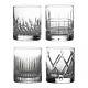 NEW Waterford Short Stories Double Old Fashioned Set Mixed 4pc