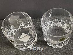NEW Waterford WHISKEY & WATER Crystal Double Old Fashioned DOF GLASS / SET OF 2