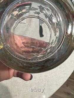 NEW Williams Sonoma Vintage Holiday Double-Old Fashioned Glasses Set Of 4