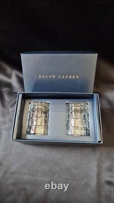 NEW in Box Ralph Lauren Lead Crystal Double Old-Fashioned Glasses Set of 2