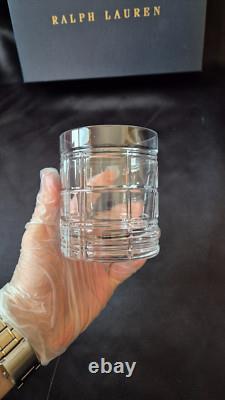 NEW in Box Ralph Lauren Lead Crystal Double Old-Fashioned Glasses Set of 2