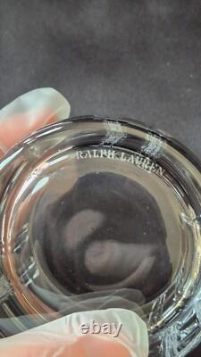 NEW in Box Ralph Lauren Lead Crystal Double Old-Fashioned Glasses Set of 2