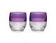NIB (2) WATERFORD Mixology Circon Purple Double Old-Fashioned Glasses
