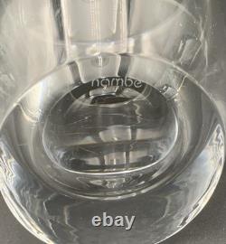 NIB 4 Nambe 5801 Tilt Double Old Fashioned Glasses Crystal Whiskey Signed