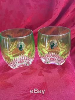 NIB FLAWLESS Exquisite WATERFORD MIXOLOGY Neon 2 DOUBLE OLD FASHIONED TUMBLERS