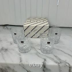 NIB Miller Regaska Crystal Double Old Fashioned Glasses Set of 4 Austen