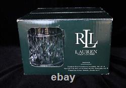 NIB RLL Ralph Lauren Aston Doubled Old Fashioned 11.8 Oz Set Of 4 Glass Glasses