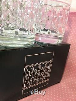 NIB! Ralph Lauren Set Of 8 Aston Double Old Fashioned Whiskey Crystal Glasses