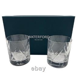 NIB Set of 2 Waterford Crystal Olann Short Stries Double Old Fashioned Glasses