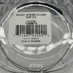 NIB Set of 2 Waterford Crystal Olann Short Stries Double Old Fashioned Glasses