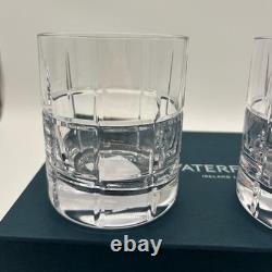 NIB Set of 2 Waterford Short Stries Cluin Crystal Double Old Fashioned Glasses