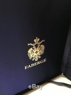 NIB Signed Faberge Double Old Fashioned Rocks Whiskey Glasses Set of 4 Highball