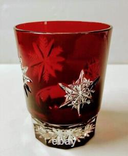 NIB WATERFORD Snowflake WISHES Ruby RED DOF WF Signed 1 ST PRESTIGE ED JOY