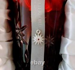 NIB WATERFORD Snowflake WISHES Ruby RED DOF WF Signed 1 ST PRESTIGE ED JOY