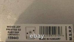 NIB WATERFORD Snowflake WISHES Ruby RED DOF WF Signed 1 ST PRESTIGE ED JOY