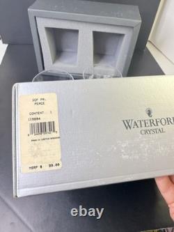 NIB Waterford Crystal Millennium Series Double Old Fashioned SET 2 PEACE